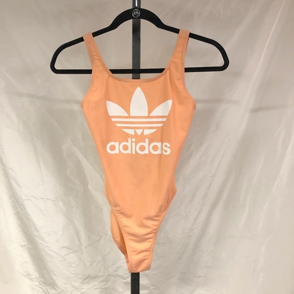 ADIDAS Trefoil One Piece Retro Style Swimsuit - Picture 2 of 5